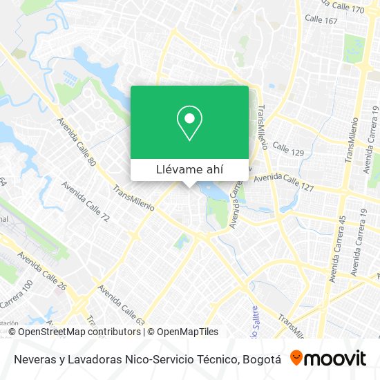 Mapa de Neveras y Lavadoras Nico-Servicio Técnico
