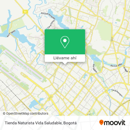 Mapa de Tienda Naturista Vida Saludable