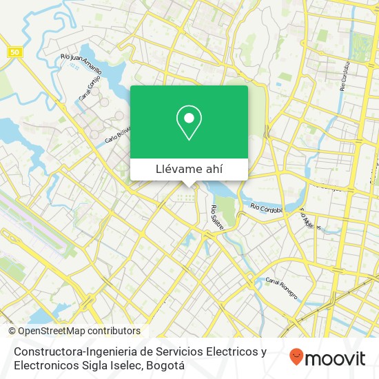 Mapa de Constructora-Ingenieria de Servicios Electricos y Electronicos Sigla Iselec