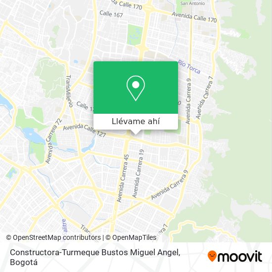 Mapa de Constructora-Turmeque Bustos Miguel Angel