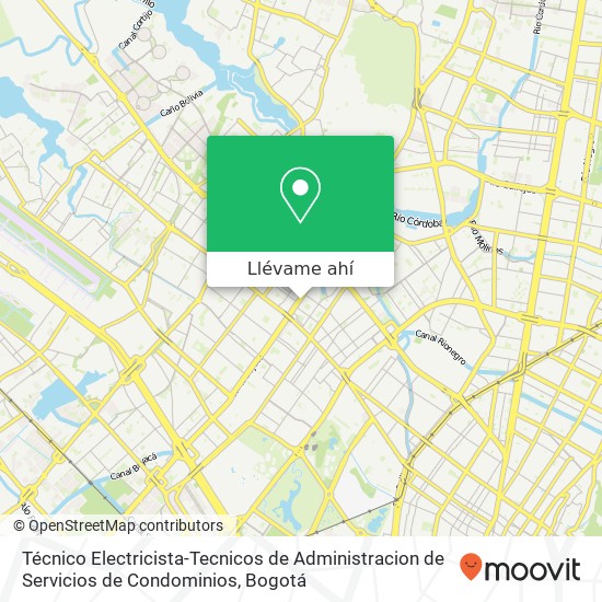 Mapa de Técnico Electricista-Tecnicos de Administracion de Servicios de Condominios