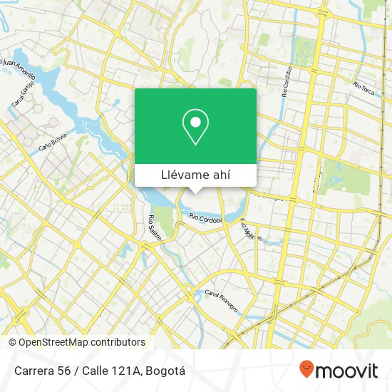 Mapa de Carrera 56 / Calle 121A