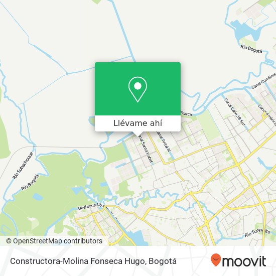 Mapa de Constructora-Molina Fonseca Hugo