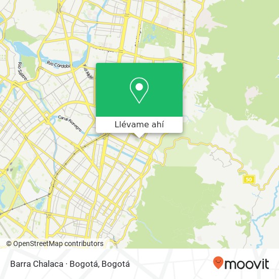 Mapa de Barra Chalaca · Bogotá