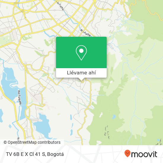 Mapa de TV 6B E X Cl 41 S