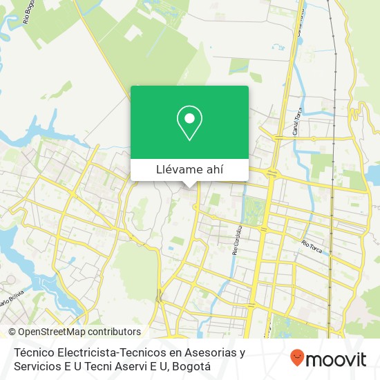 Mapa de Técnico Electricista-Tecnicos en Asesorias y Servicios E U Tecni Aservi E U
