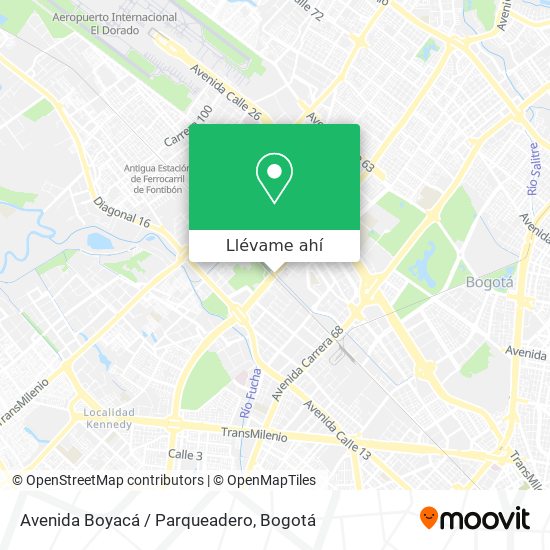 Mapa de Avenida Boyacá / Parqueadero