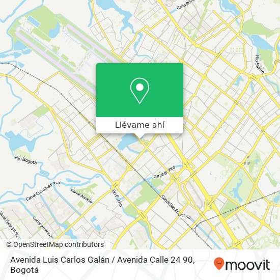 Mapa de Avenida Luis Carlos Galán / Avenida Calle 24 90