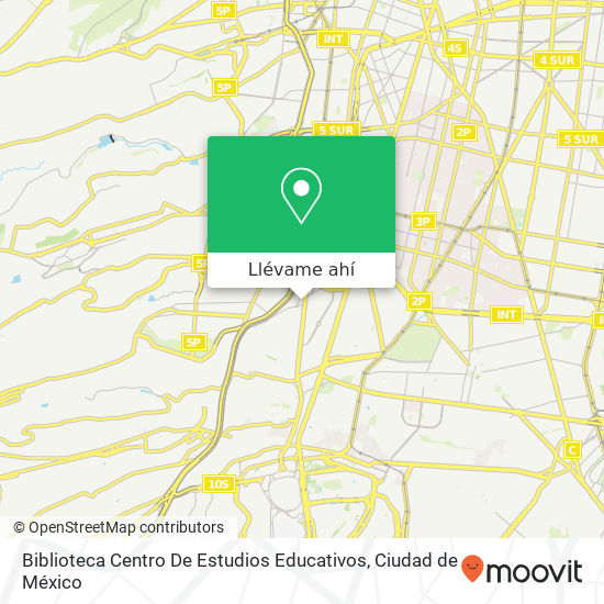 Mapa de Biblioteca Centro De Estudios Educativos