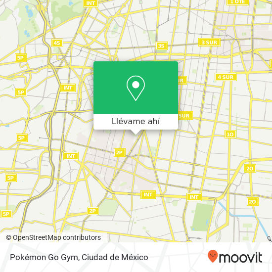 Mapa de Pokémon Go Gym