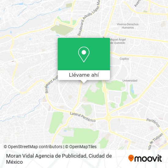 Mapa de Moran Vidal Agencia de Publicidad