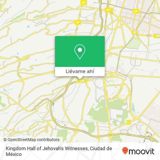 Mapa de Kingdom Hall of Jehovah's Witnesses