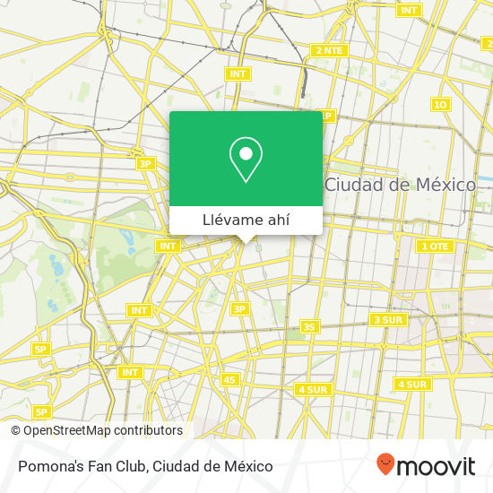 Mapa de Pomona's Fan Club