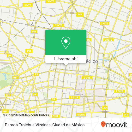 Mapa de Parada Trolebus Vizainas