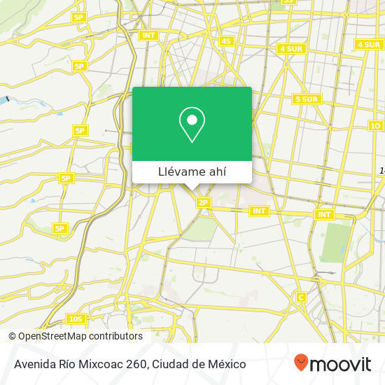 Mapa de Avenida Río Mixcoac 260
