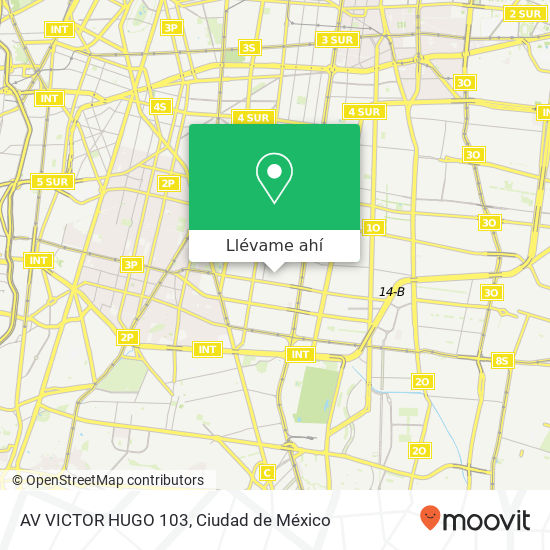 Mapa de AV  VICTOR HUGO 103