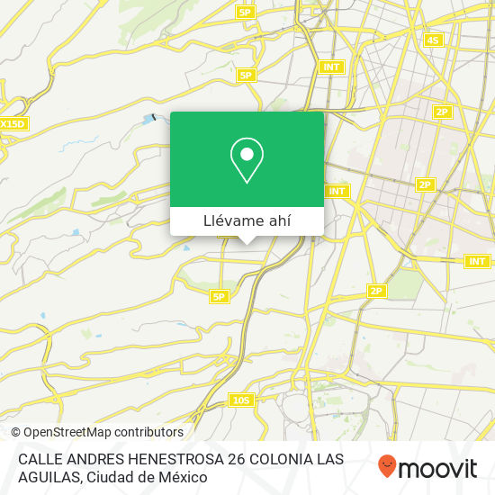 Mapa de CALLE ANDRES HENESTROSA 26 COLONIA LAS AGUILAS