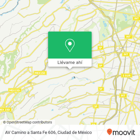 Mapa de AV Camino a Santa Fe 606