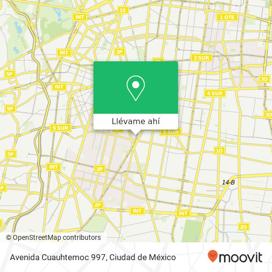 Mapa de Avenida Cuauhtemoc 997