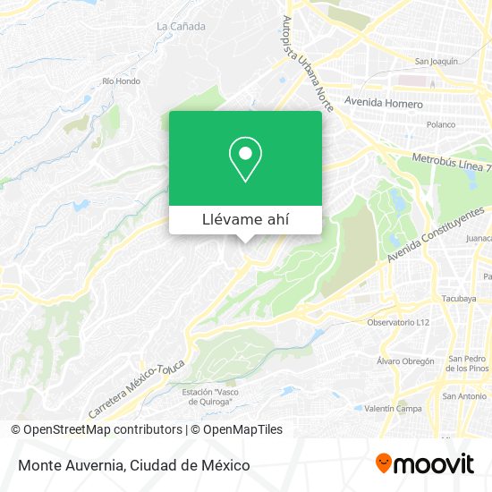 Mapa de Monte Auvernia