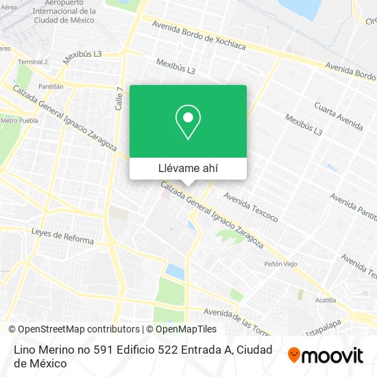 Mapa de Lino Merino no 591  Edificio 522  Entrada A