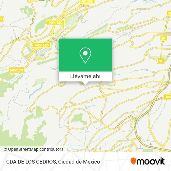 Mapa de CDA DE LOS CEDROS