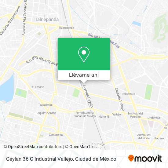 Mapa de Ceylan 36 C Industrial Vallejo