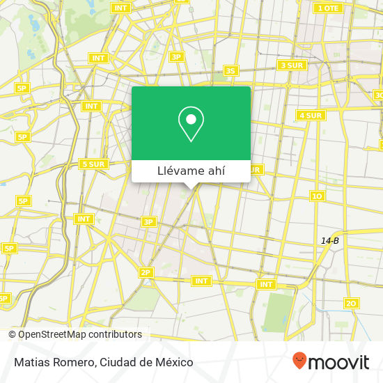 Mapa de Matias Romero