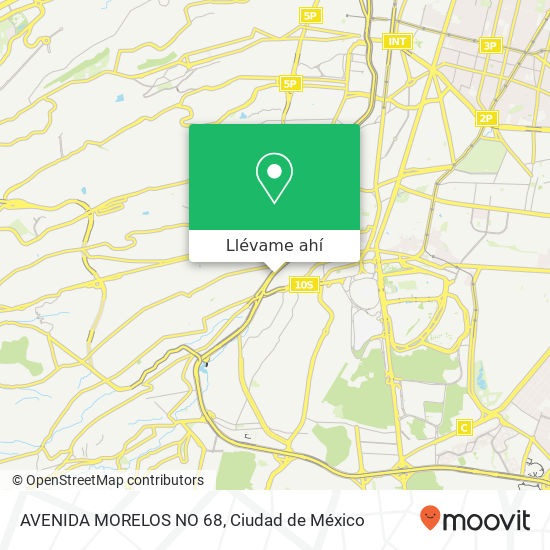 Mapa de AVENIDA MORELOS  NO  68