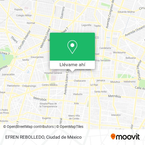 Mapa de EFREN REBOLLEDO