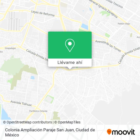 Mapa de Colonia Ampliación Paraje San Juan