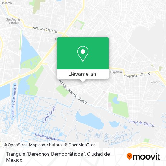 Mapa de Tianguis "Derechos Democráticos"