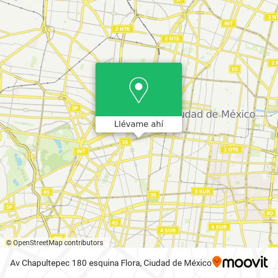 Mapa de Av  Chapultepec 180  esquina Flora