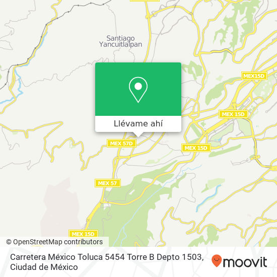 Mapa de Carretera México Toluca   5454  Torre B  Depto 1503