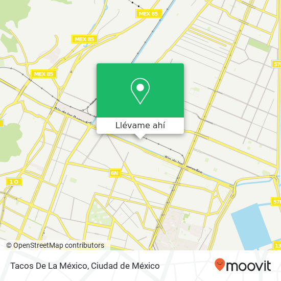 Mapa de Tacos De La México