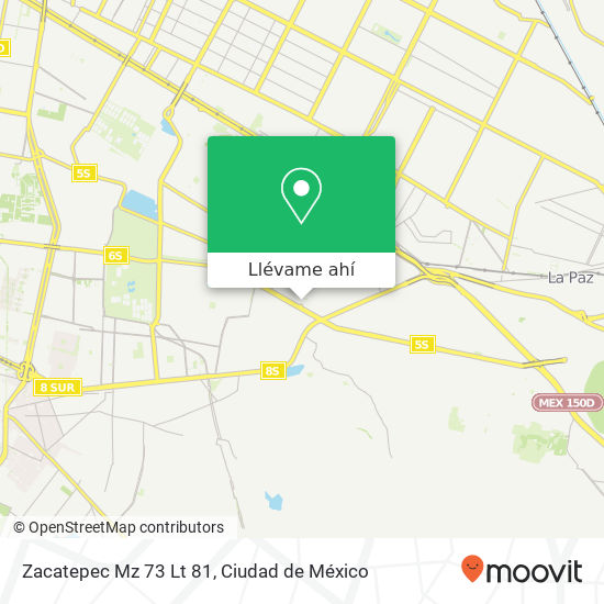 Mapa de Zacatepec Mz 73 Lt 81