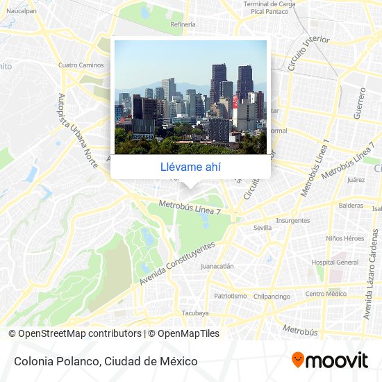 Cómo llegar a Colonia Polanco en Naucalpan De Juárez en Autobús o Metro?