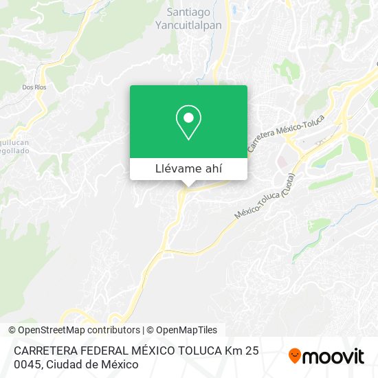 Mapa de CARRETERA FEDERAL MÉXICO TOLUCA Km  25  0045