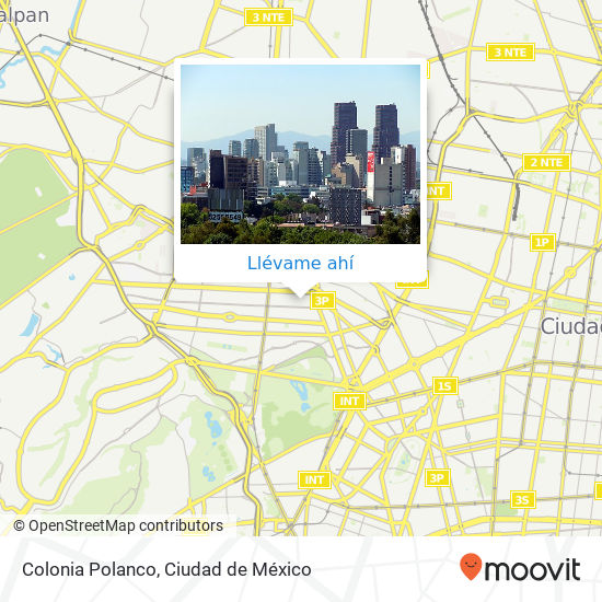 Mapa de Colonia Polanco