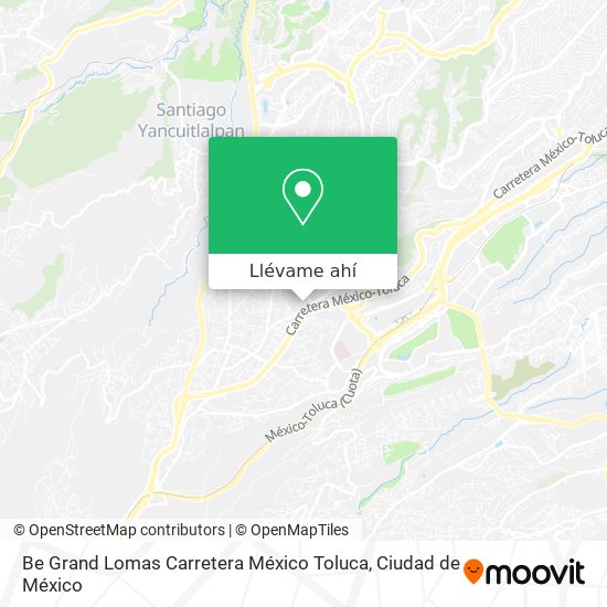 Mapa de Be Grand Lomas  Carretera México Toluca