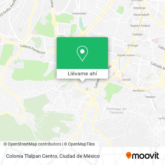 Cómo llegar a Colonia Tlalpan Centro en Alvaro Obregón en Autobús o Tren?