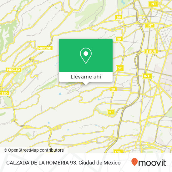 Mapa de CALZADA DE LA ROMERIA   93
