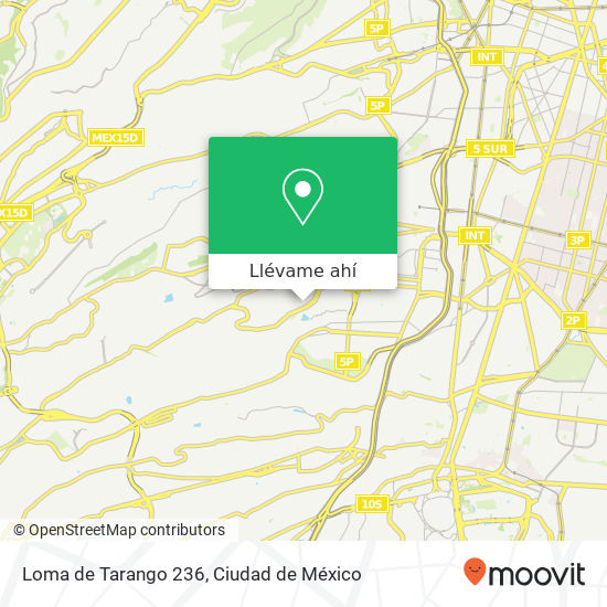 Mapa de Loma de Tarango 236