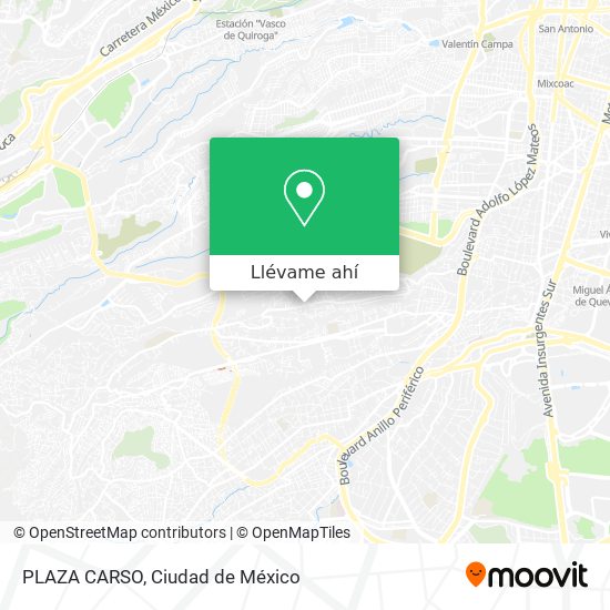 Mapa de PLAZA CARSO