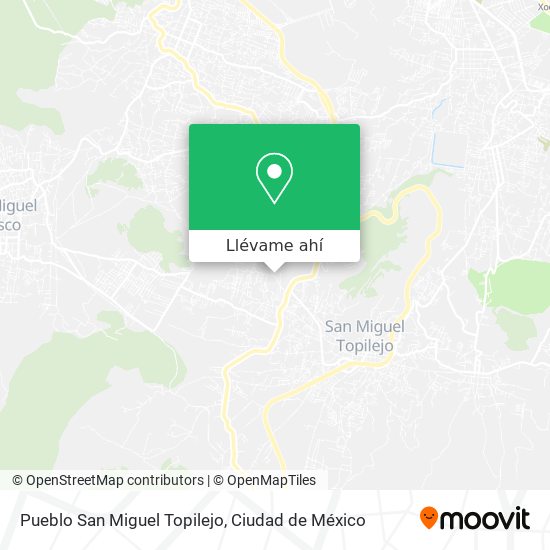 Mapa de Pueblo San Miguel Topilejo