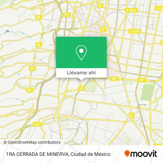 Mapa de 1RA CERRADA DE MINERVA