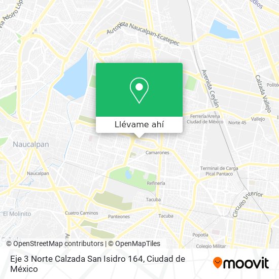 Mapa de Eje 3 Norte Calzada San Isidro 164