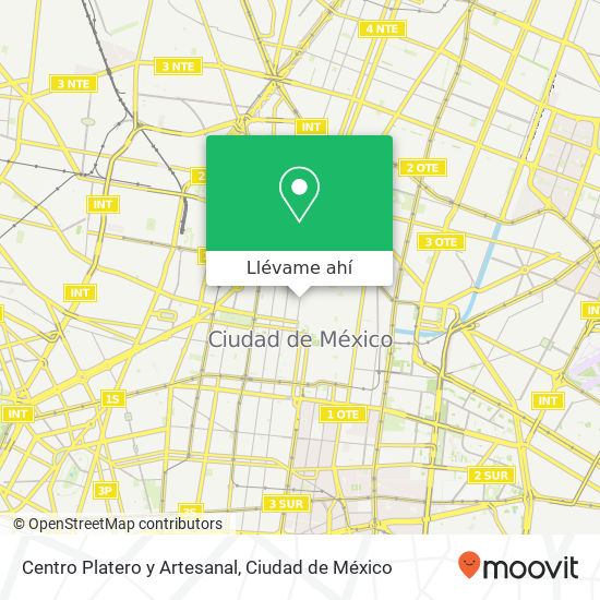 Mapa de Centro Platero y Artesanal