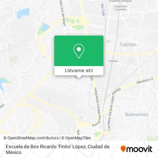Mapa de Escuela de Box Ricardo 'Finito' López