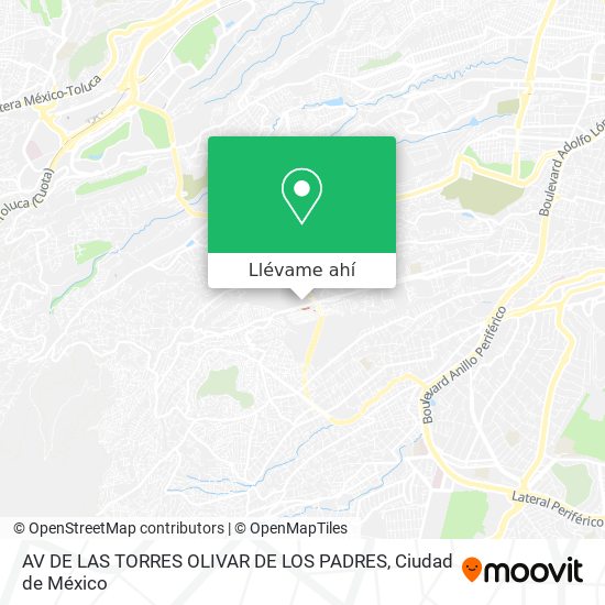 Mapa de AV  DE LAS TORRES  OLIVAR DE LOS PADRES